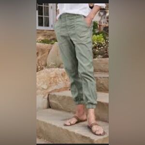 Frank & Eileen Jameson Utility Jogger Pants Sage Women's Size 6